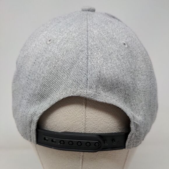 Hustle Snapback Hat Gray One Size Adjustable Embroidered 6 Panel Sole Addiction - Picture 5 of 7